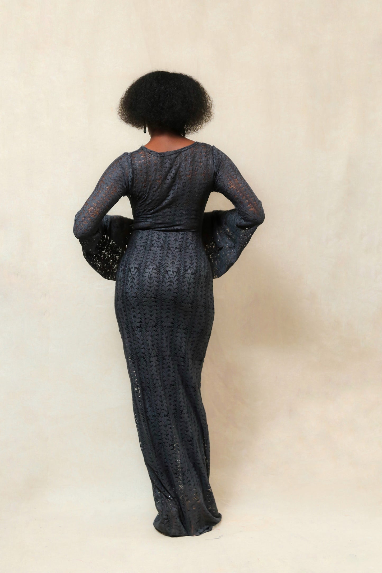 navy mesh maxi