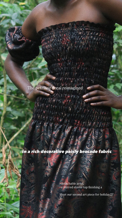 The petriline floral in a paisley brocade