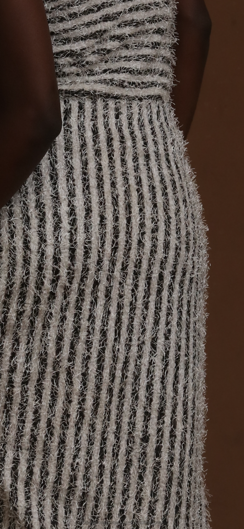 Thé Striped knit wool blend