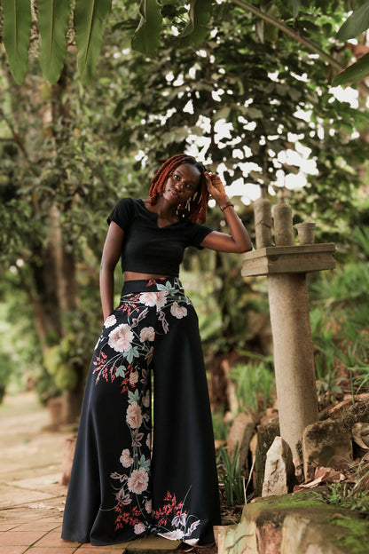 the Cia b&w floral pants