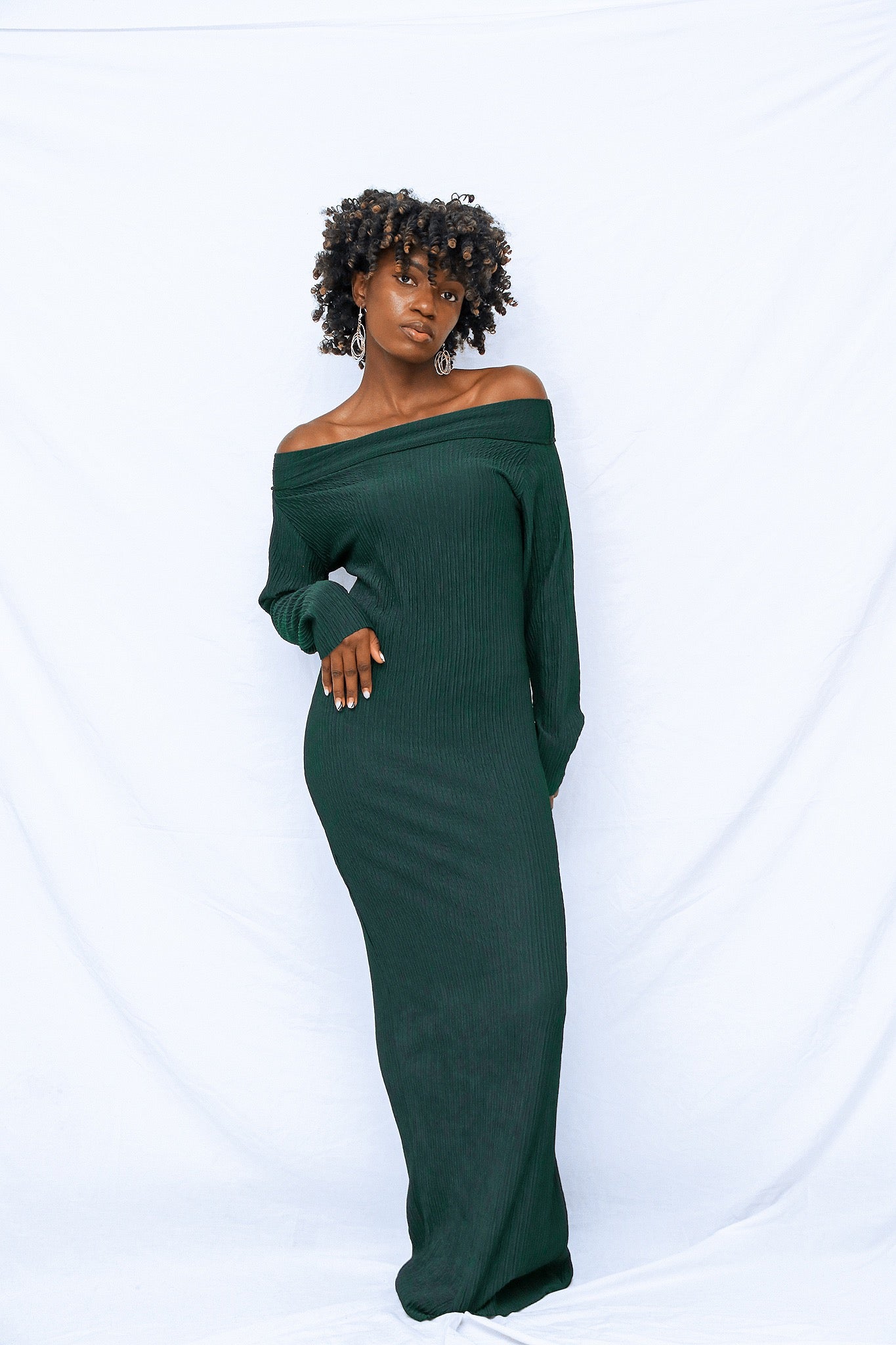 Robe longue Vert