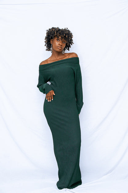 Robe longue Vert