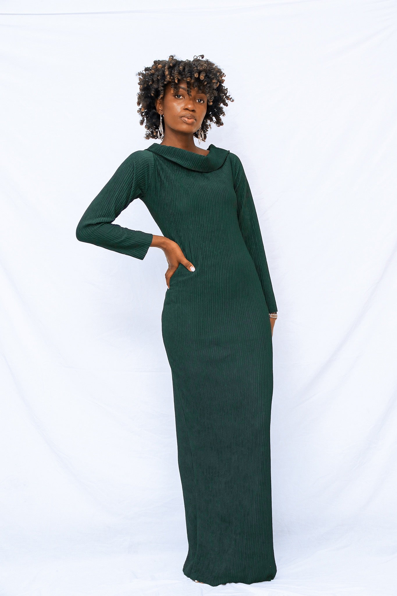 Robe longue Vert